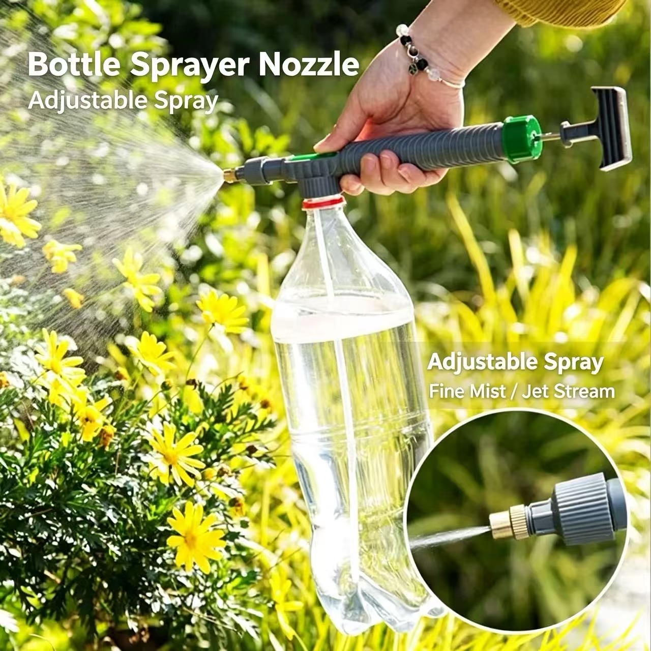 Sports Equipment Disinfectant Spray - فوهة رش عالمية قابلة للسحب لزجاجات