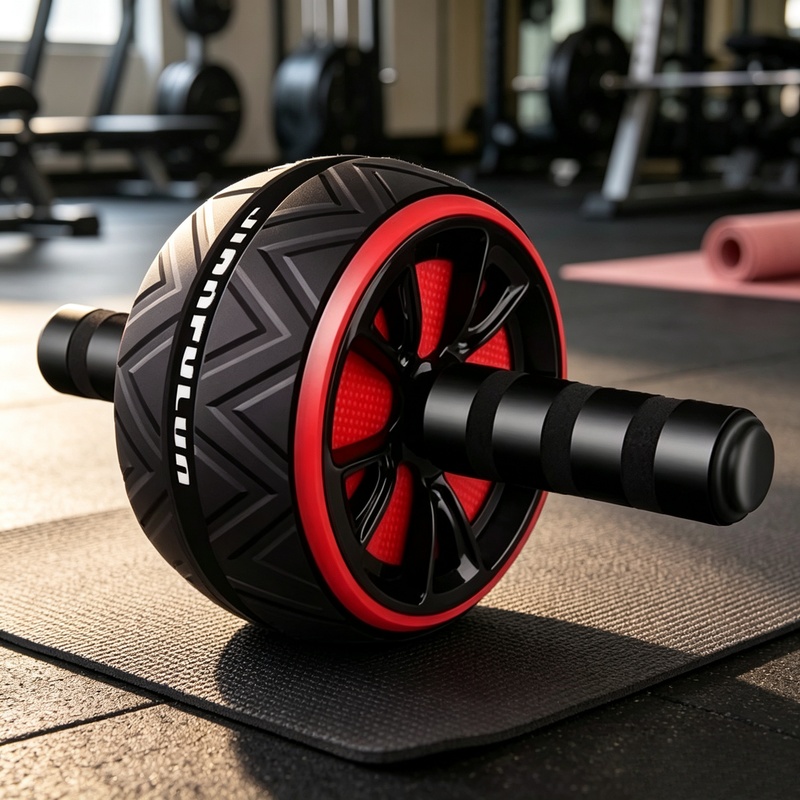 Sports Equipment Warehouse - عجلة تمارين البطن غير القابلة للانزلاق،