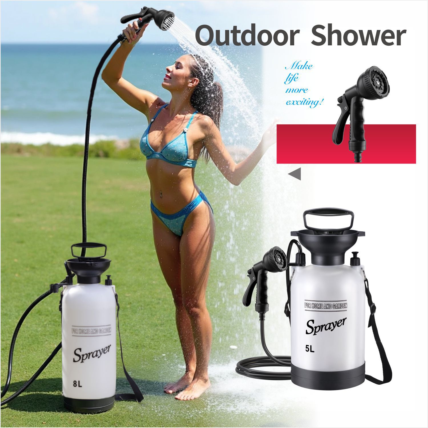Sports Equipment Disinfectant Spray - 3/8L بخاخ ضغط اليد حديقة المنزل