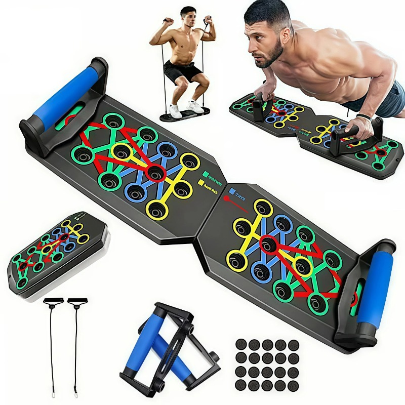 Sports Equipment Warehouse - لوح تمارين قابل للطي مع أربطة