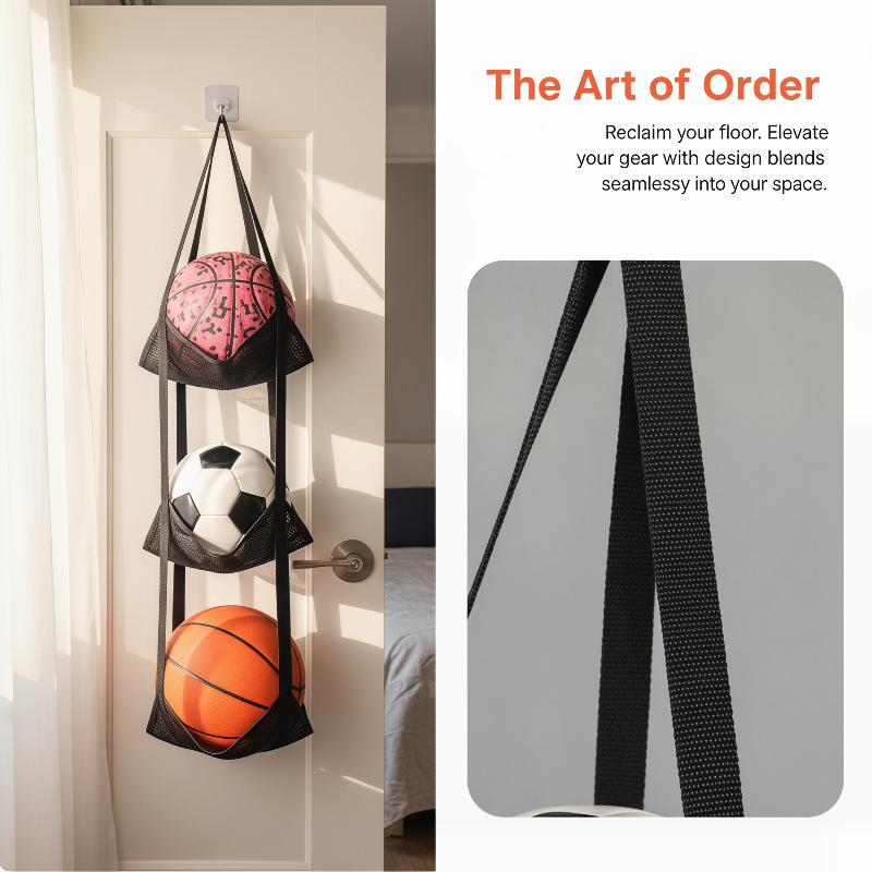 حقيبة شبكية لتخزين كرة السلة م - مراجعة Sports Equipment Organizer Garage وسعره